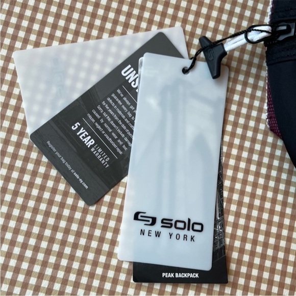 SOLO NEW YORK black backpack. NWT - Picture 3 of 9
